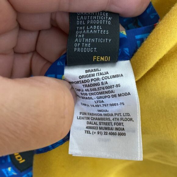 FENDI Monster Eyes Full Zip Windbreaker Jacket Size 50 - Picture 8 of 10